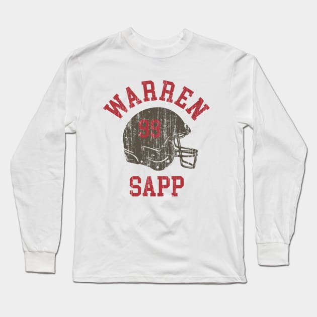 Warren Sapp Tampa Bay Helmet Font Long Sleeve T-Shirt by TodosRigatSot